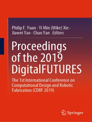 cover image of Proceedings of the 2019 DigitalFUTURES